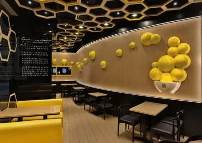 Modern Restaurant Interior Design for Food Counter